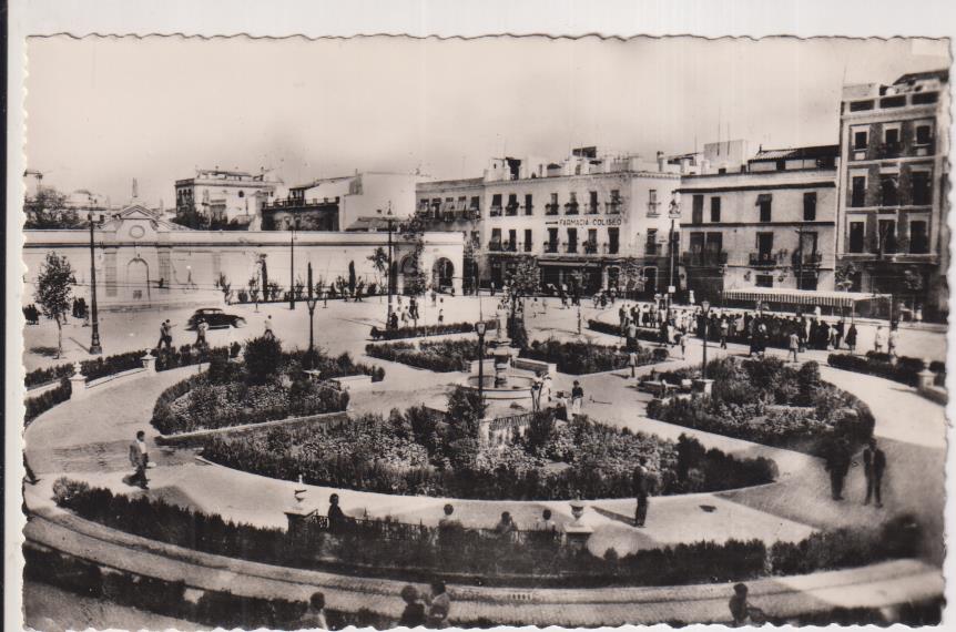Sevilla.- Plaza de la Encarnación. Heliotipia Artística 53. Fechada en Octubre de 1957